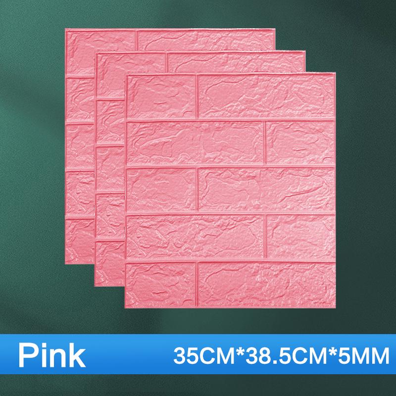 10 culori pentru sufragerie, autocolante impermeabile 3D, imitație de cărămidă, tapet autoadeziv, artă de perete