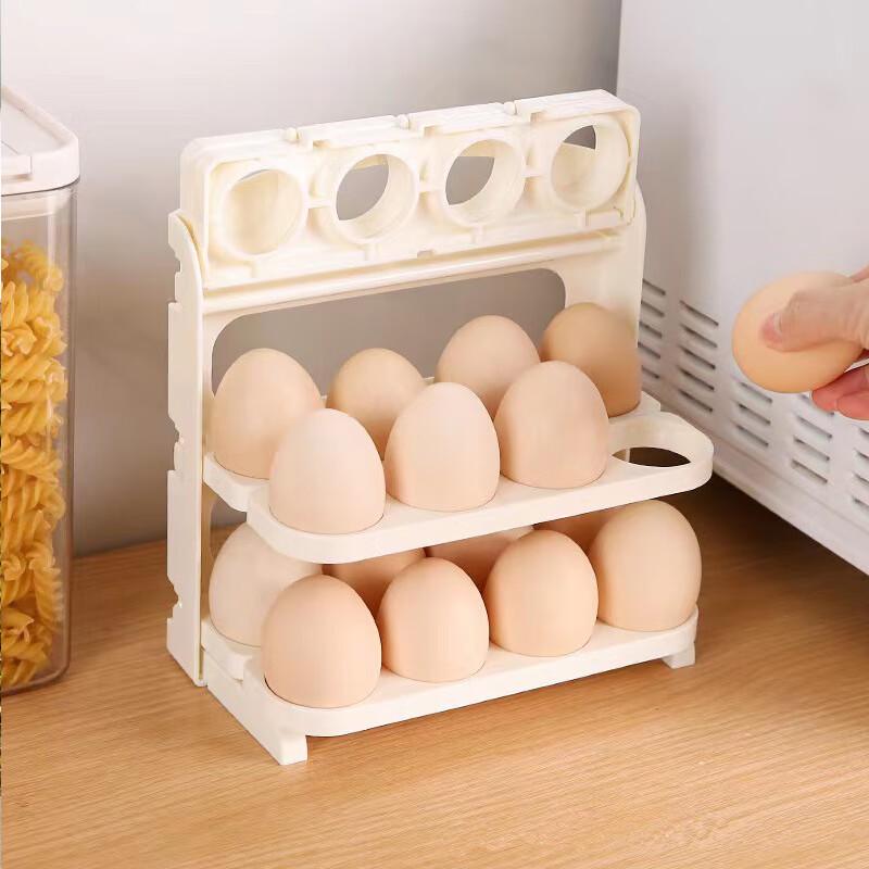 

Foldable Refrigerator Egg Storage Rack