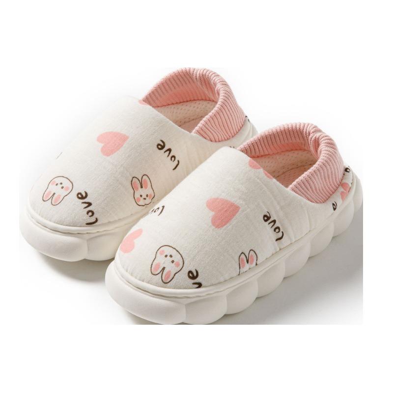 Confinement shoes summer spring and autumn models month breathable sweat absorption non-slip soft sole silent confinement center bag heel cotton shoes