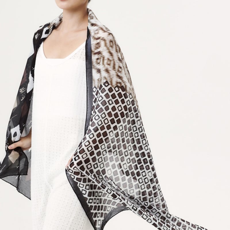 ONSZ multi-pattern long scarf