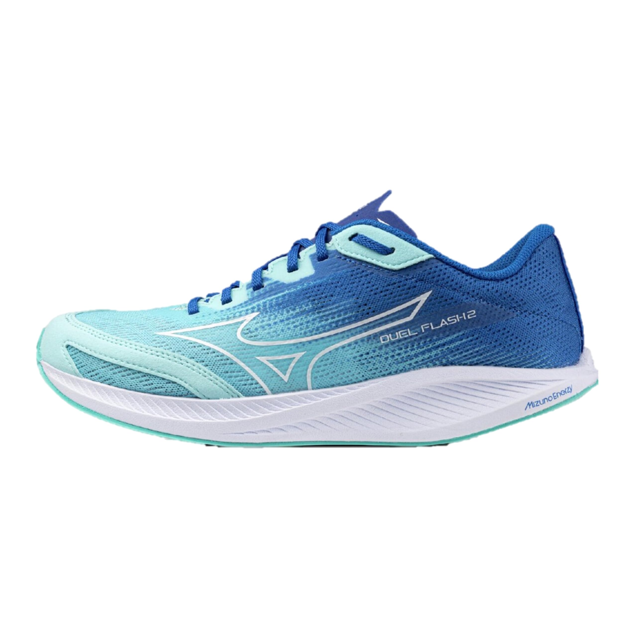 

Mizuno Duel Flash 2 Running Shoes, Sky Blue x White x Blue, Size 22.5 cm, 2E
