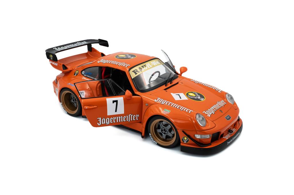 Solido scale Porsche 911 RWB Orange SOLIDO diecast model car 1/18 Jägermeister Rauh-Welt [Used]
