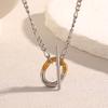 MamacitaSlay Unique 316L Stainless Steel OT Buckle Necklace Party Creative Waterproof Jewelry Unisex Charm Gift High Quality