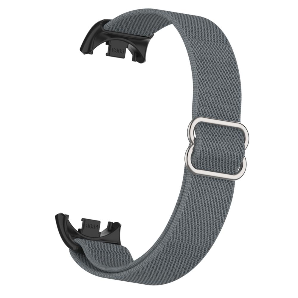 For Xiaomi Smart Band 9/Smart Band 8 Nylon Wrist Strap with Connector Elastic Watch Band