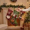 Decorative Gift Bags for Christmas 18 Inch Large Stockings, 3D Santa/Snowman/Reindeer Xmas Hanging Socks, Non-woven Practical Pouches Holidays Fabric