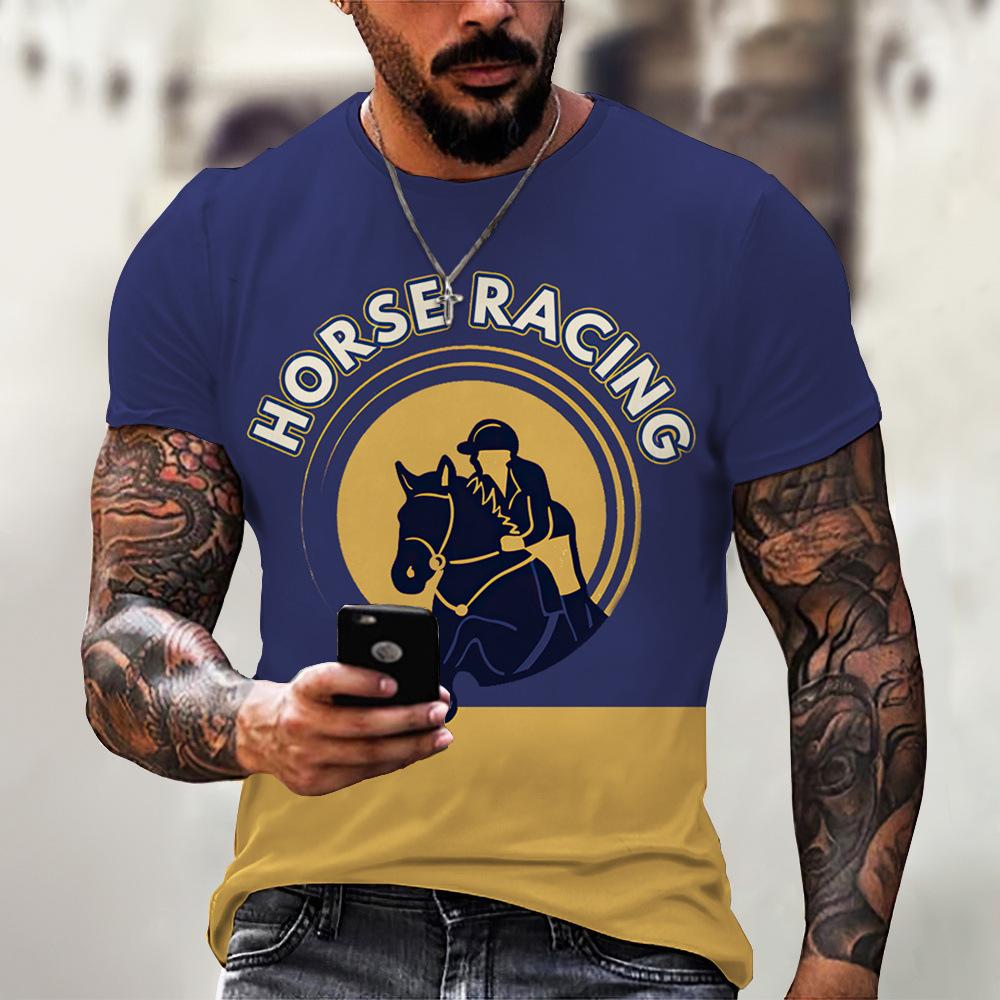 

Модна гаряча чоловіча футболка з 3D-друком у вуличному стилі для чоловіків 6XL