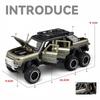 1:24  Defender 6X6 High Simulation Diecast Car Metal Alloy Model Car Children's toys collection gifts C334