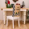 Chair Festive Christmas Covers In Red And Black Plaid For Holiday Home Decor