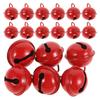 100pcs Small Decoration Diy Alloy Bells For Christmas Tree Craft Jewelry Making Holiday Home Decor Mini Bells Red