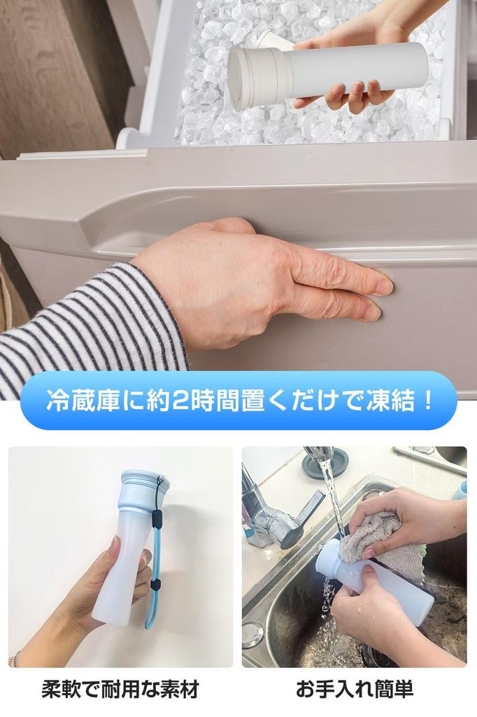 Ice Pack Design for 2025 Heatstroke Prevention Mini Ice Water Vacuum with Cooling Perfect for and Outdoor Activities [New & 18-Hour Cooling] Item,