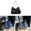 Retro Denim Casual Tote For Women With Large Capacity And Streetwear Design