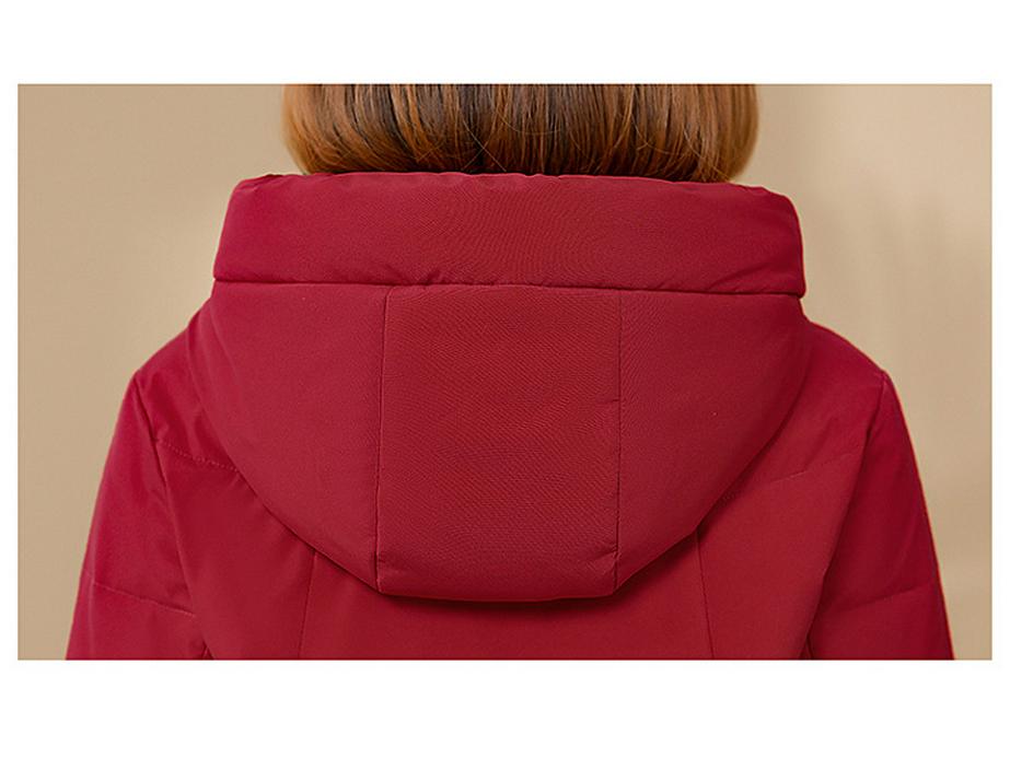 Luxury Women's Mid-Length Hooded Down Jacket - Premium White Duck Down