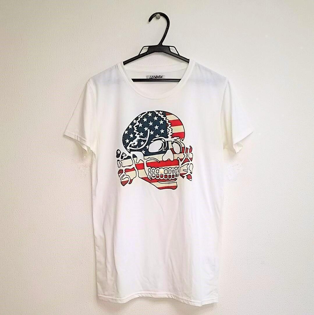 

[Б/У] Y2K, Achieve, Скелет, K-Pop и Legenda / Футболка Череп и Звезды и Полосы