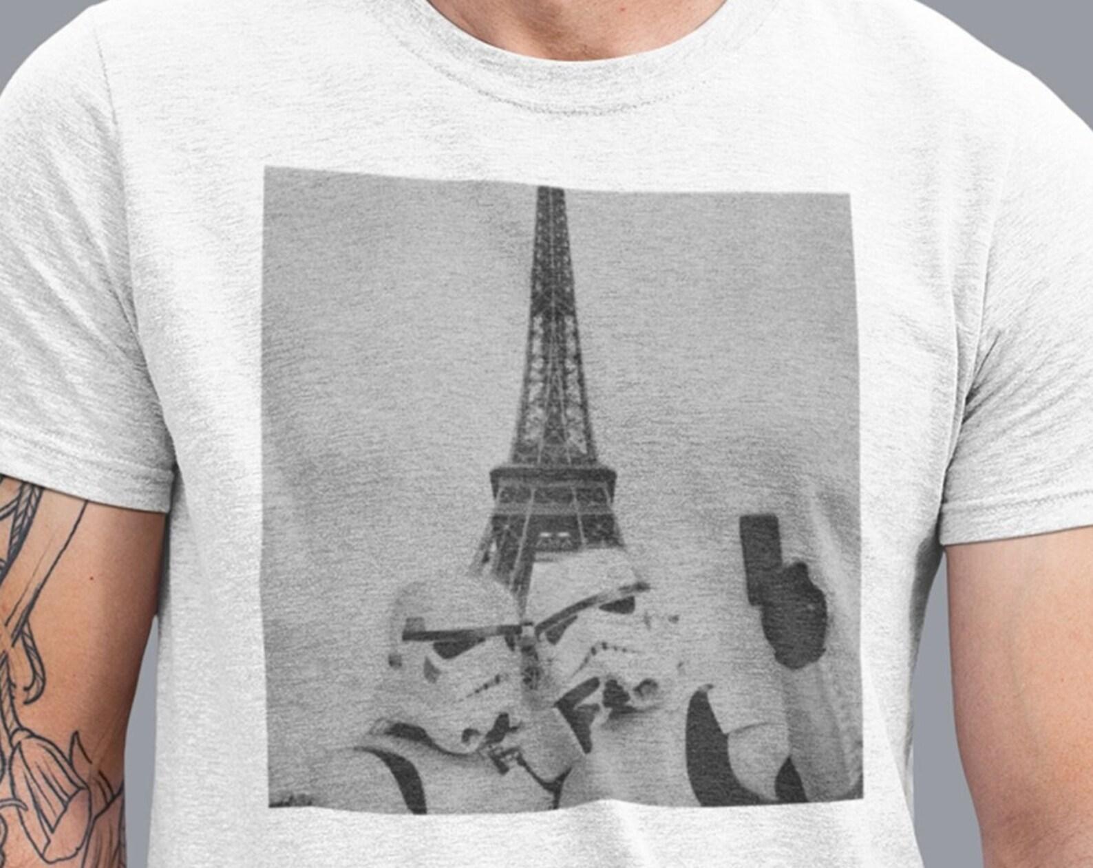 Darth Vader Selfie Paris T-shirt, Star Wars shirt, Storm Trooper outfit tee, StormTrooper darth vader selfie Shirt, Star Wars Eiffel Shirt M