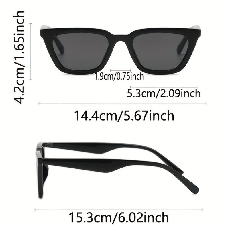 Stylish Women'S High-End Black & Gray Fashion Glasses with Thick Frames Perfect for Casual or Formal Outfits