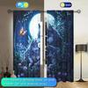 2-Panels Wolf in The Moonlight of The Forest Curtains   Versatile Design Suitable for Any Style   Creating a Peaceful Living Space