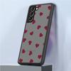 Blumen Mattes Case Für Samsung Galaxy S22 S20 S21 FE S10 S9 Plus S8 Capa Note 20 Ultra 10 Lite Handy Fundas