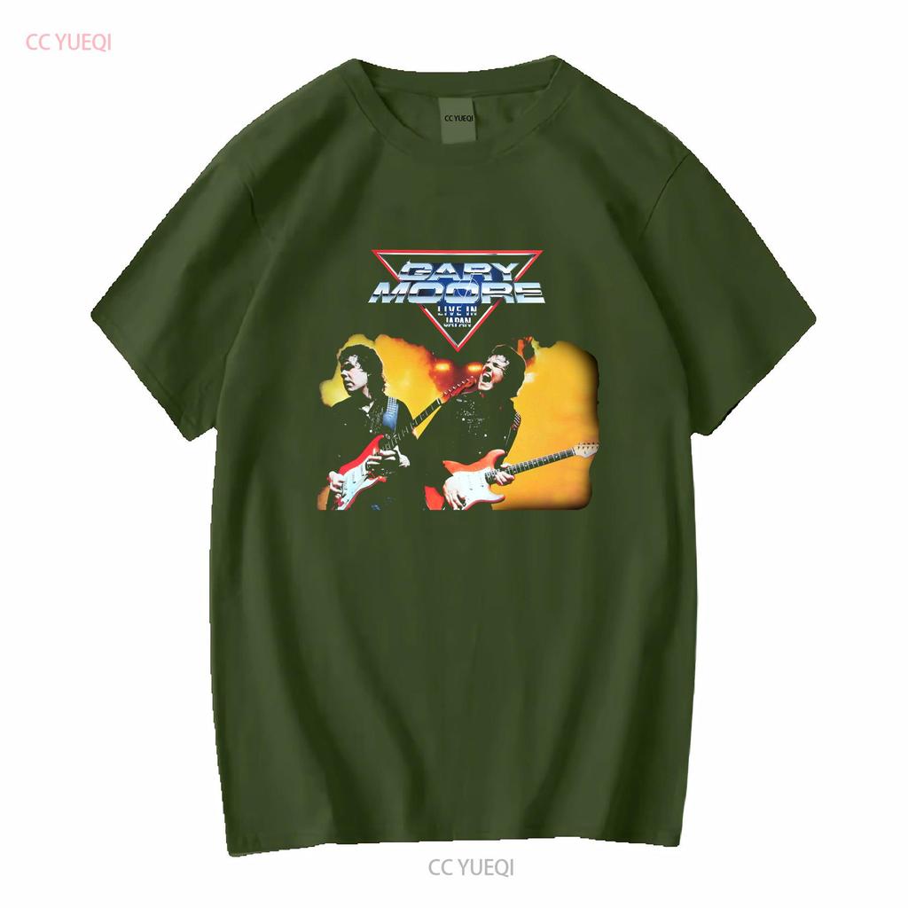 Gary Moore T Shirt Live In Japan Tour 83 Sizes S to XXL New long or short sleeves vintage Washed Versatile