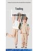 Spring & Autumn Kids' Mosquito-Proof Cargo Pants – Girls' Solid Color Casual Wear