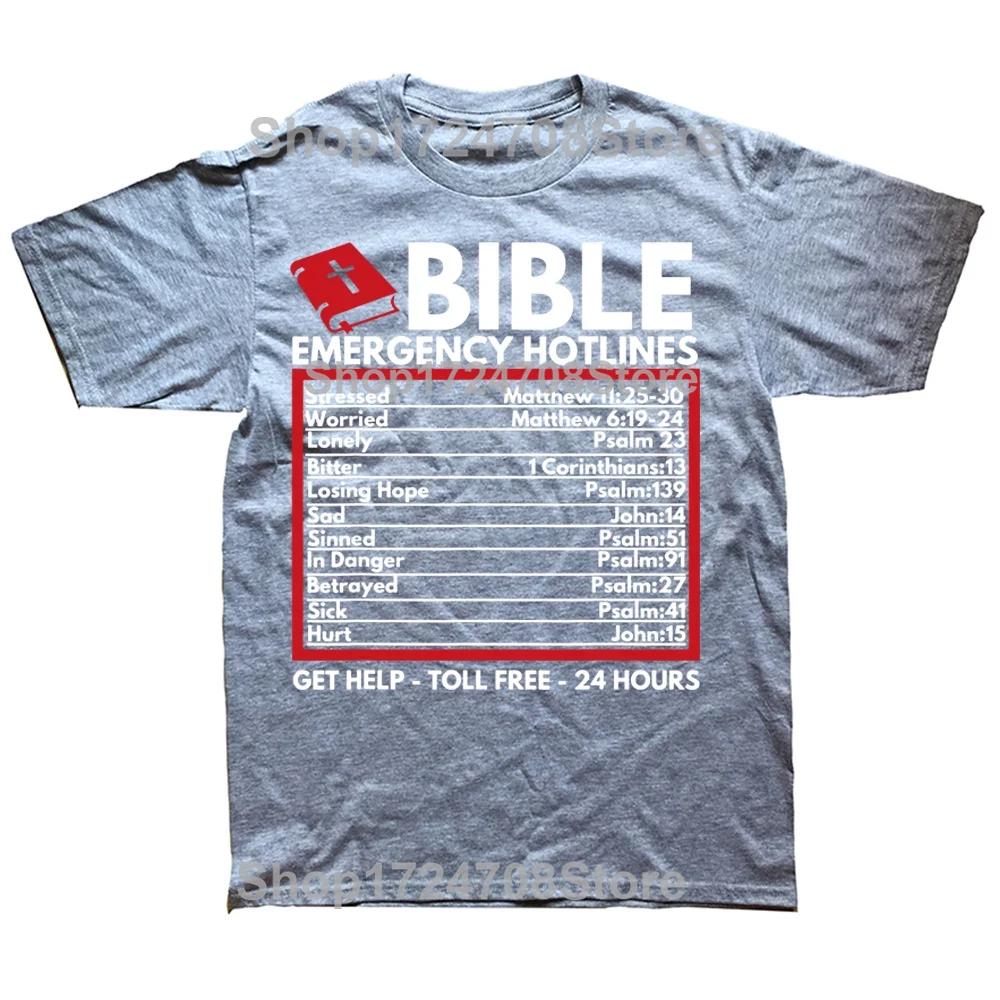 Bibel Notrufnummern Lustige Christliche Jesus Gott T-Shirts Sommer Stil Grafik Streetwear Kurzarm Geburtstagsgeschenke T-Shirt
