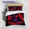 Juego de Ropa de Cama con Estampado de Dibujos Animados Colcha Funda de Colcha Funda de Almohada Decoración del Hogar Regalo de Cumpleaños (1 * funda nórdica + 2 * fundas de almohada, sin núcleo)