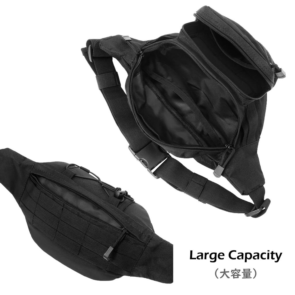 TRIWONDER MOLLE Waist Waist Hip Airsoft Tactical Military Water Bottle Smartphone for Men and Outdoor Tactical Fanny Pack Waist Bag Bag, Pouch, Bag,