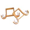 2Pcs Roman Rod Bracket Aluminum Alloy Thick Double Hook Stable Mounting Brackets for Heavy Curtains Blinds Modern Easy Install