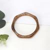 Fashion Polygon Resin Bracelet Classy Brown Leopard Mottled Bangle Jewelry All-Matching Accessories Gift for Valentines Day