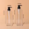400/500ml Quadratische Badezimmer Seifenspender Nachfüllbarer Shampoo Duschgel Halter Tragbarer Reise Spender Leere Badezimmer Pumpe Flasche