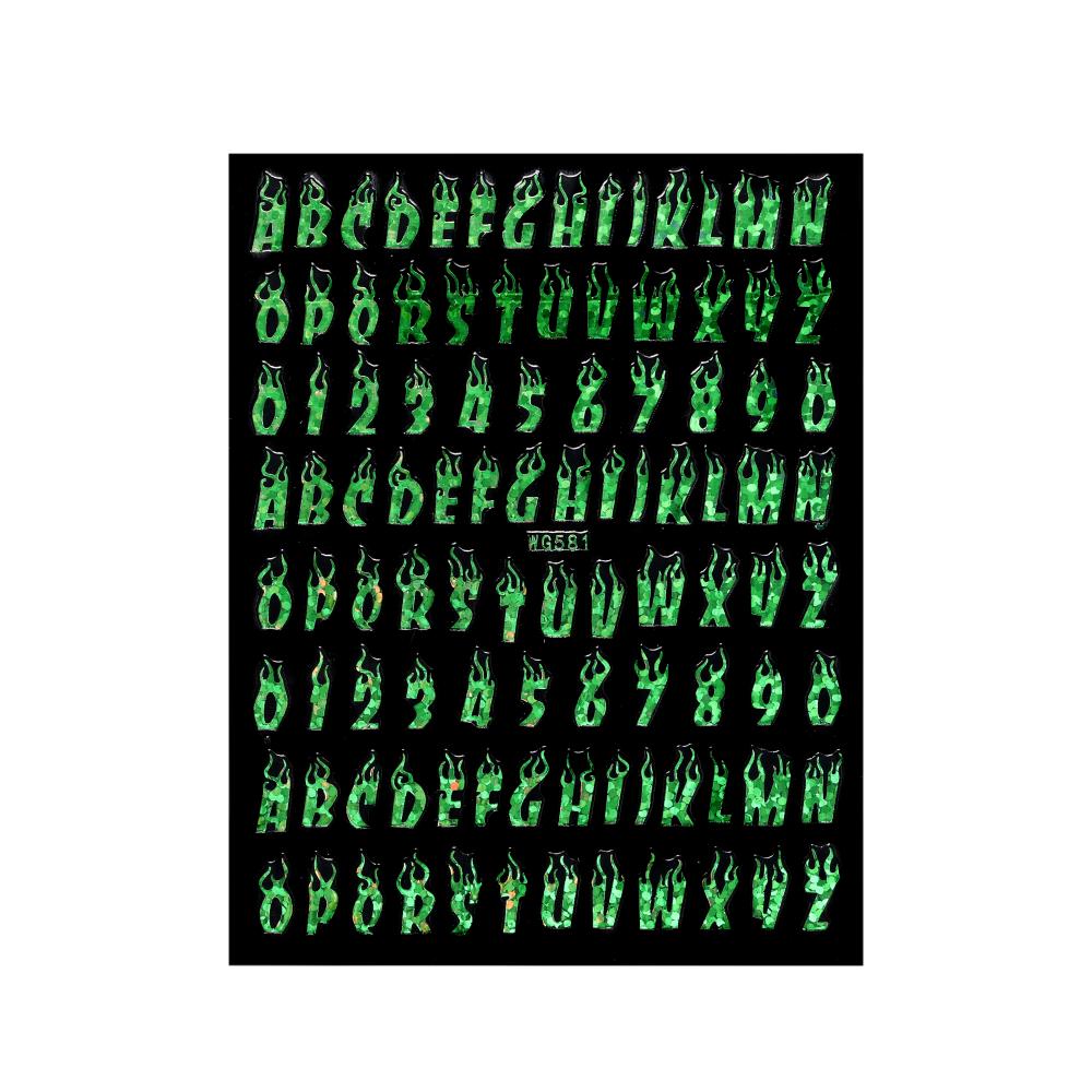 Adesivi Decorativi Lettere Alfabeto Numeri 2-9mm Riempitivo Resina Epossidica Oro Argento Per Stampi in Silicone Fai da Te Riempimenti per Artigianato
