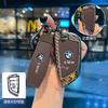 Alloy Car Key Case Bag Cover Fob For BMW X1 F48 X3 G20 X4 1 2 3 5 7 Series X5 G05 X6 F16 M40i M440i G02 G31 G23 F34 Car stickers