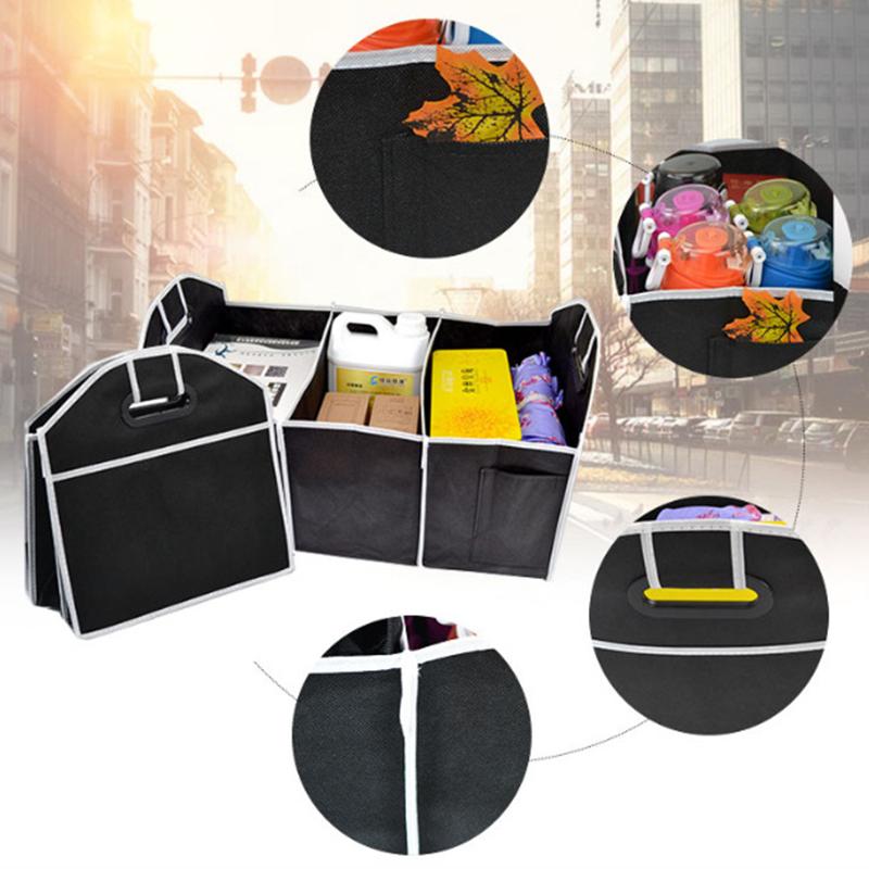 Folding Car Trunk Organizer Storage Bag Non-Woven Fabrics Stowing Tidying Bag Organizer Storage Box Container Car