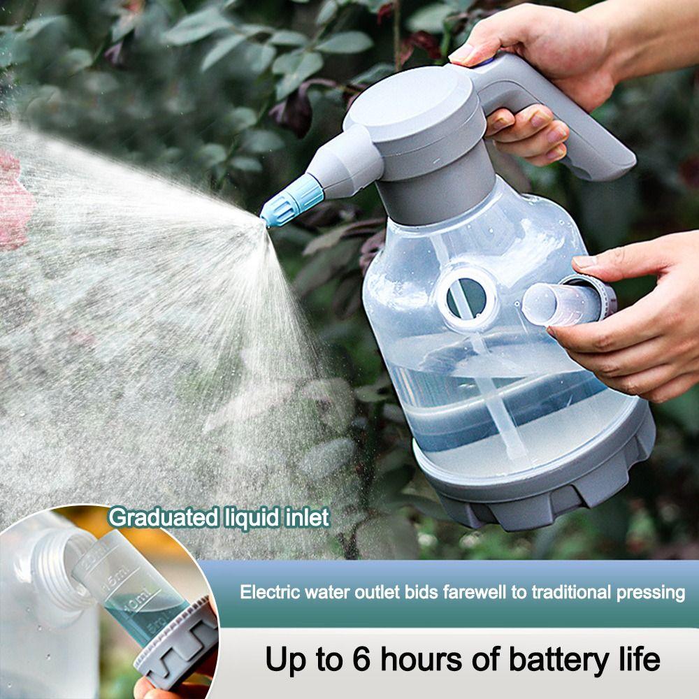Adjustable Nozzle Electric Watering Can 3L Gardening Sprayer New Watering Kettle