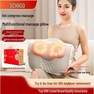 Zhigo Cervical Neck & Shoulder Massage Pillow CN Plug (adapter Included)