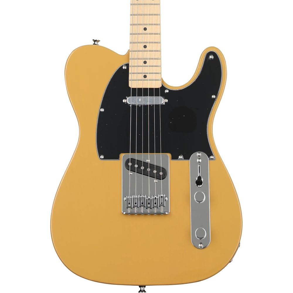 Squier by Fender Electric Guitar Affinity Series™ Telecaster®, Maple Fingerboard, Black Pickguard...