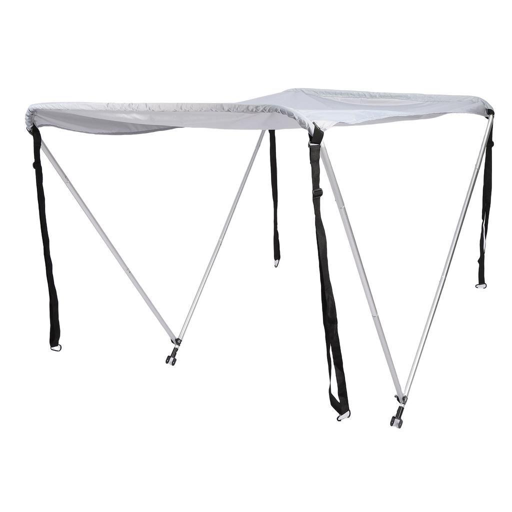 Pokrywa Zamienna na Daszek Łodzi Rama ze Stopu Aluminium Wodoodporność Tkanina Oxford Osłona Przeciwsłoneczna Markiza do Kajaków