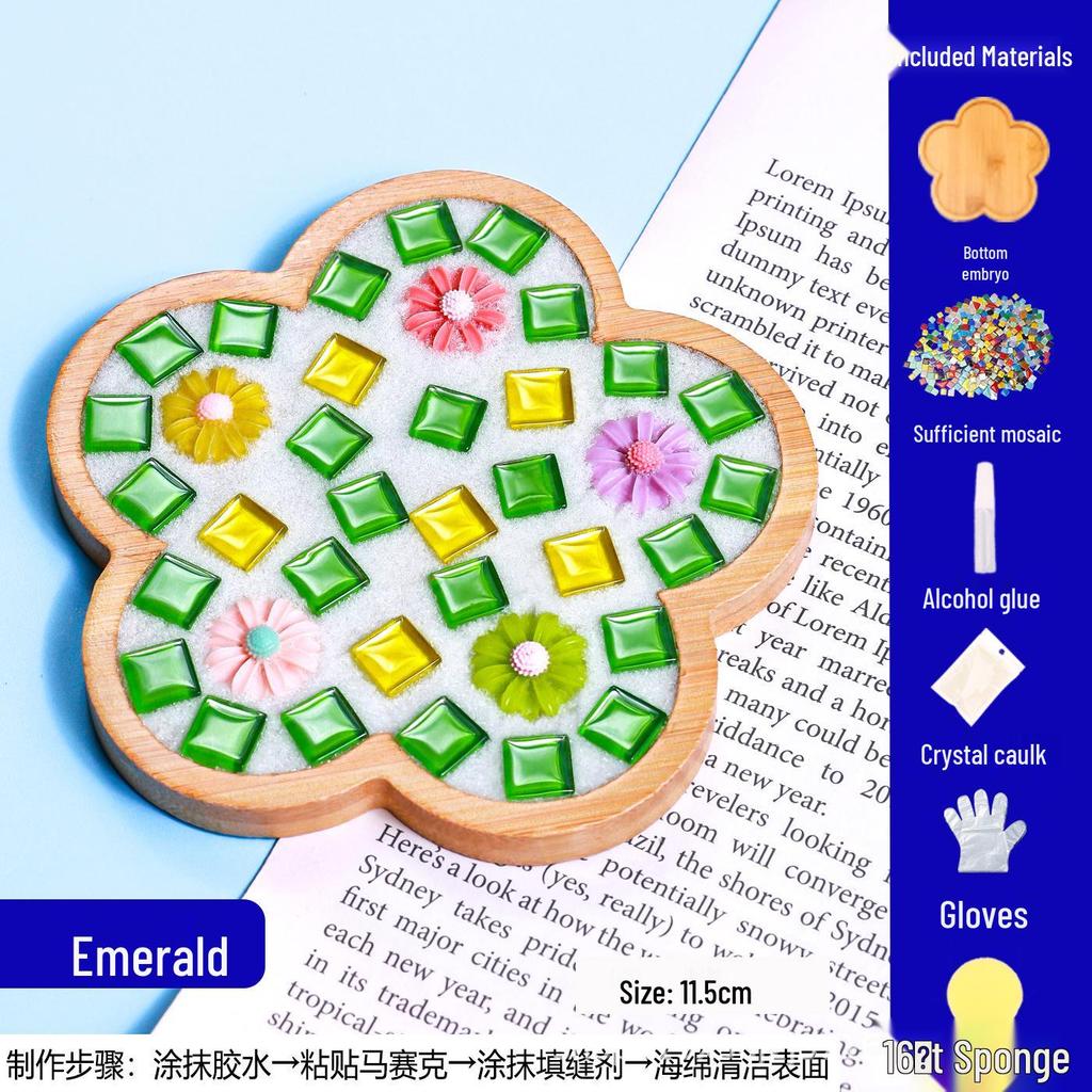 DIY Mosaic Coaster Craft Kit for Kids - Patchwork Creative Art