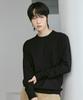 210EDIT Unisex Cashmere Blended Down Round Neck [Black]_Zz5Sw010