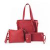 4Pcs/set Fashion Portable Leather Wallet Purses Shoulder Bag Crossbody Bag Handbag