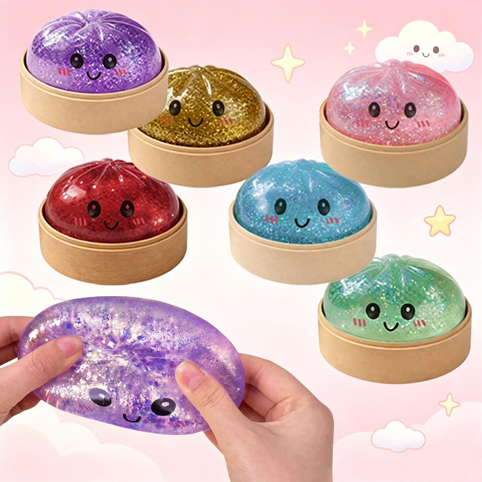 Speelgoed voor stressverlichting. Schattig Glanzend Ontwerp Gladde Touch Makkelijk In Te Knijpen Perfect Decompressie Cadeau Voor Squishy Speelgoed Fans.