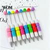 Craft Pens for Adults DIY Beadable Pen, Colorful Fancy Beaded Crafting Ballpoint Rainbow Gradient Gift Students, Party Favors, Creative Office