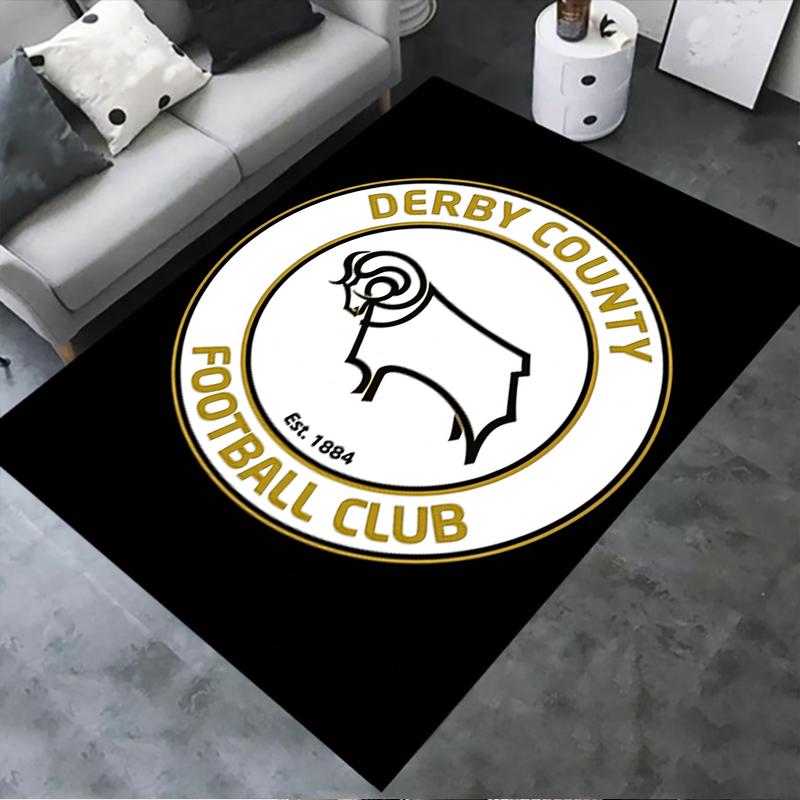 Derby County FC Carpet Rug for Living Room Bedroom Home Sofa Decoration,Kids Play Non-slip Floor Mat