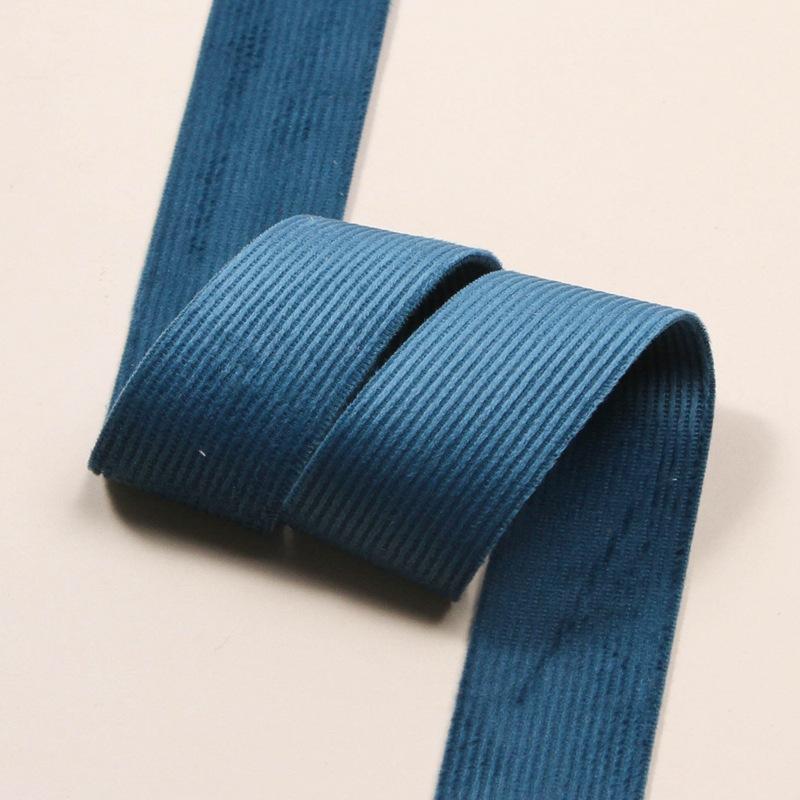 5yards Double Sided Soft Corduroy Ribbon for DIY Hair Bows Craft Accessories Clothing Material Wedding Gift Box Decoration