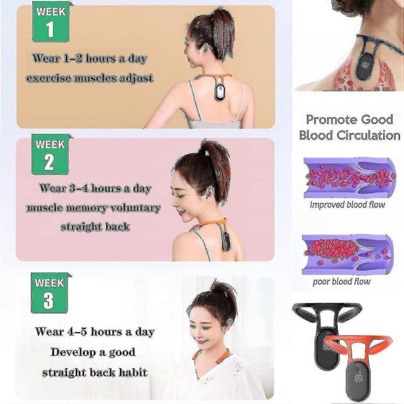 Ultrasonic Portable Lymphatic Soothing Body Shaping Neck Instrument, Ems Neck Acupoints Lymphvity Massager Device Black