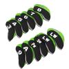 12Pcs Putter Head Covers Blade Golf Club Headcovers Neoprene Protective Jacket for Training Daily UseGreen