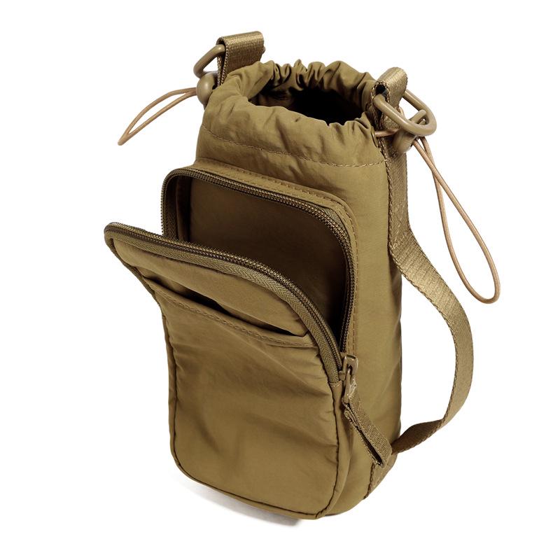 Unisex Crossbody Water Bottle & Phone Bag - Portable Outdoor Sports Storage Bag