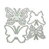New 3 Pcs Three-dimensional Butterfly Metal Cutting Die Mould Scrapbook Decoration Embossed Photo Album Decoration Card Making