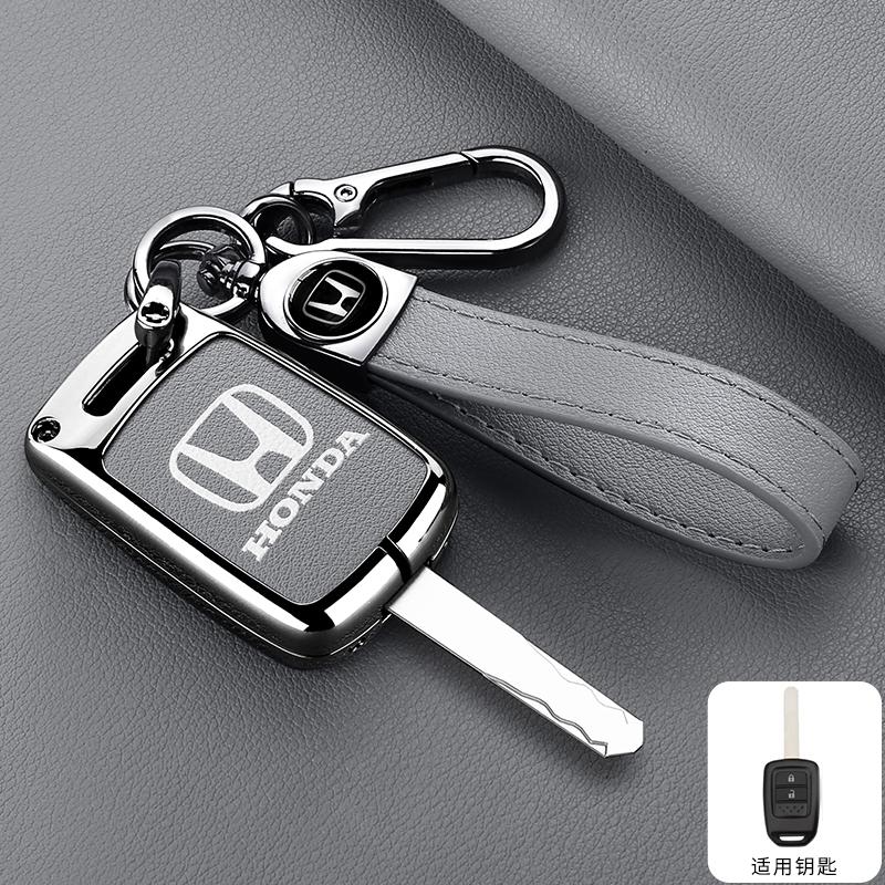Leather Smart Key Bag Car Remote Key Case Cover Shell Protector For Honda Accord CIVIC CRV Jazz HR-V HRV 2013 2014 2015 2016 IC4