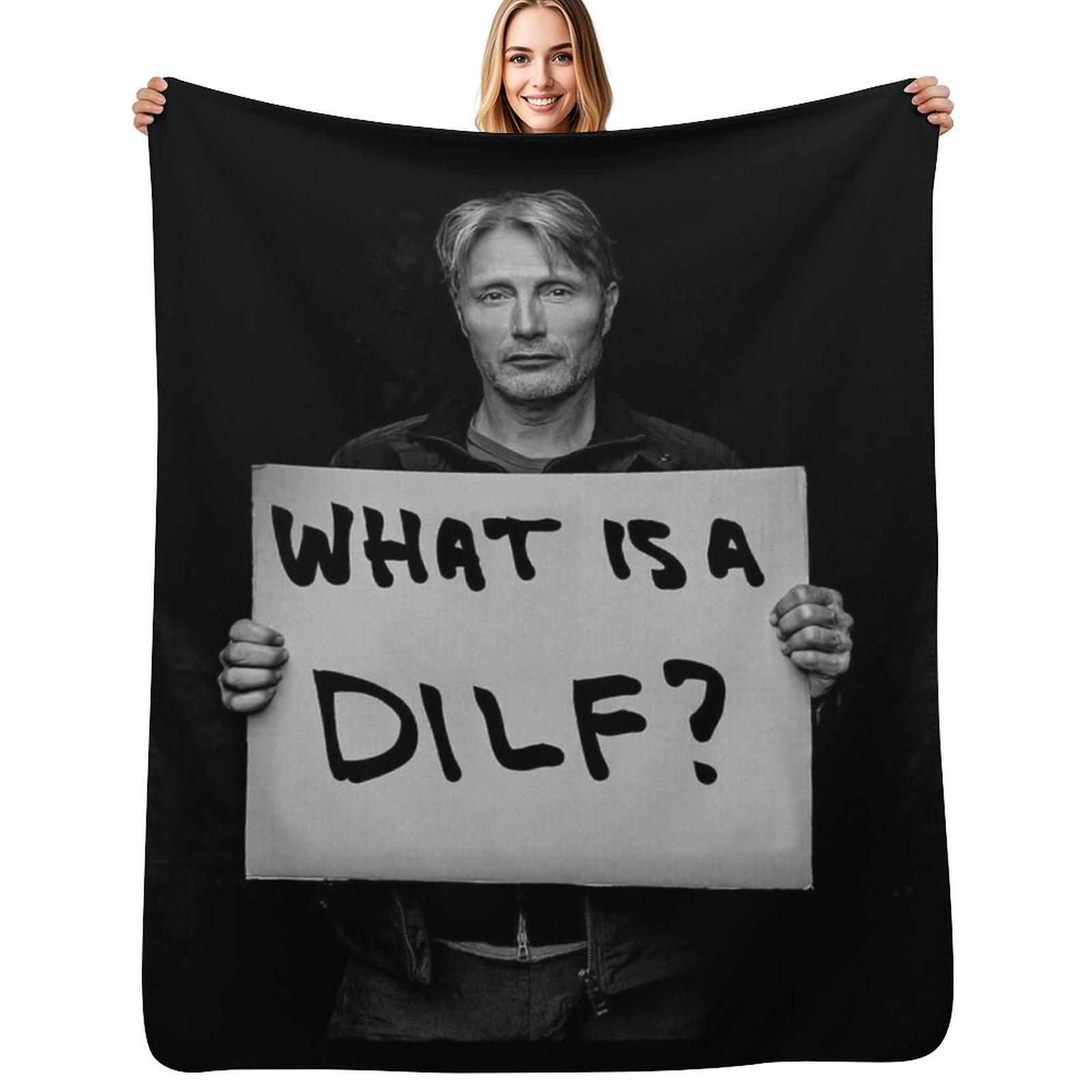 Mads Mikkelsen Throw Blanket Cozy Throw Blanket for Bed Sofa Chair Size: 75*100cm, Weight: 230 GSM