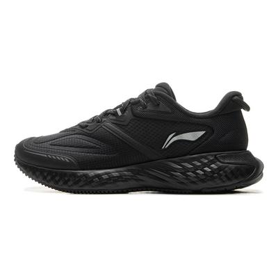 Li Ning Protective Cloud Confortável Versátil TPU Antiderrapante Resistente ao Desgaste Cano Baixo Casual Tênis de Corrida Feminino Preto ARSU072-2